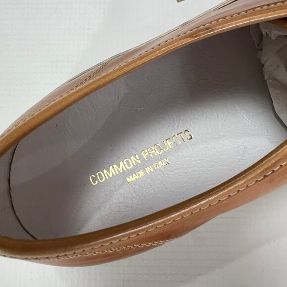 Common Projects Tournament Low Tan Polished Leather Sneakers EU 42 Italy Retro main image 10